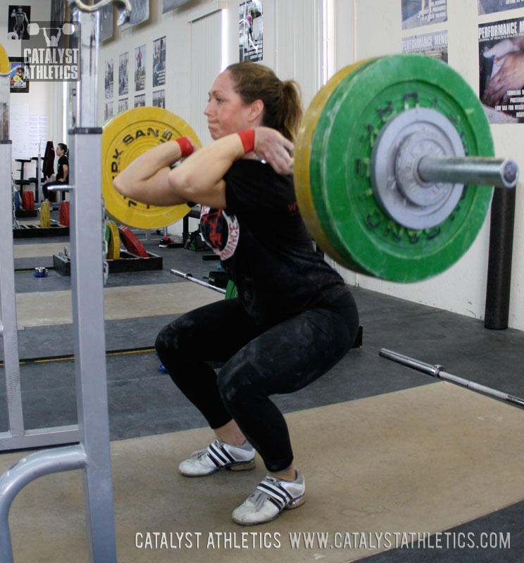 Jocelyn front squat - Olympic Weightlifting, strength, conditioning, fitness, nutrition - Catalyst Athletics 