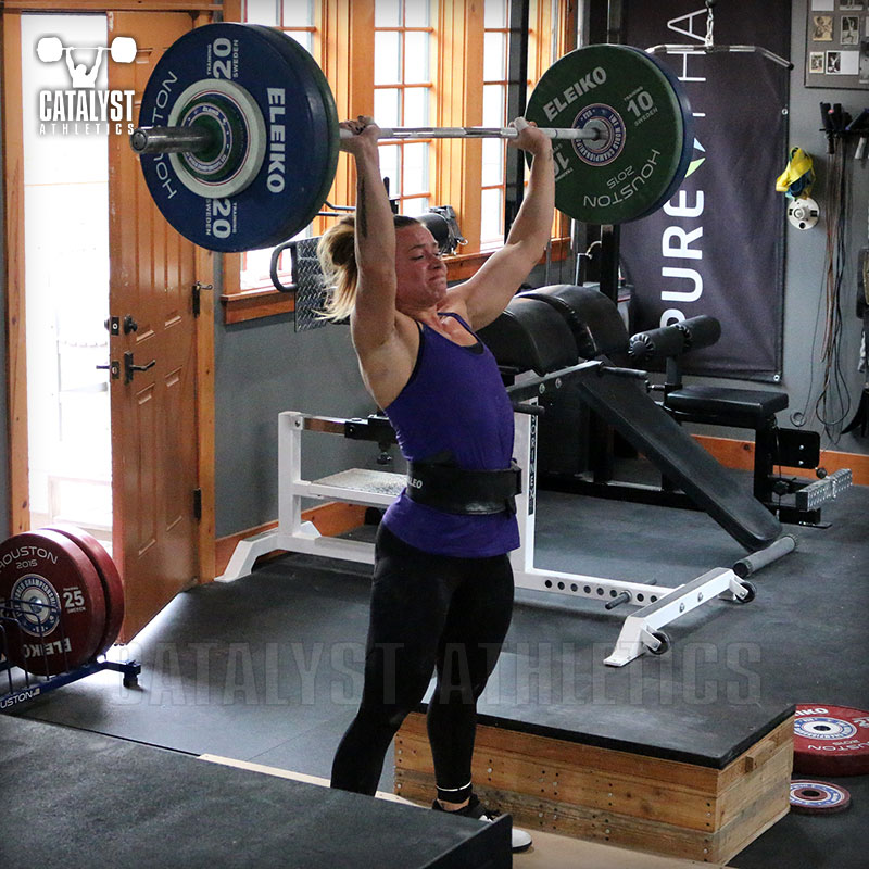 Jess push press - Olympic Weightlifting, strength, conditioning, fitness, nutrition - Catalyst Athletics 