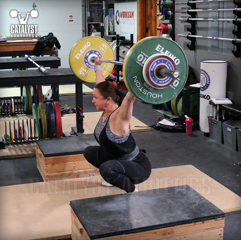 Aimee block snatch - Olympic Weightlifting, strength, conditioning, fitness, nutrition - Catalyst Athletics 
