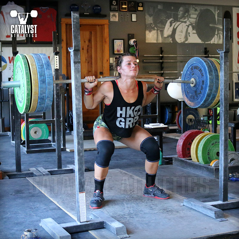 Jessica back squat - Olympic Weightlifting, strength, conditioning, fitness, nutrition - Catalyst Athletics 