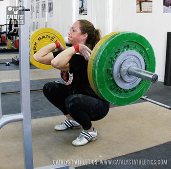 Jocelyn front squat - Olympic Weightlifting, strength, conditioning, fitness, nutrition - Catalyst Athletics