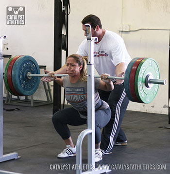 Jocelyn back squat - Olympic Weightlifting, strength, conditioning, fitness, nutrition - Catalyst Athletics