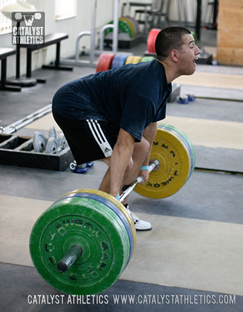 Mike clean pull - Olympic Weightlifting, strength, conditioning, fitness, nutrition - Catalyst Athletics