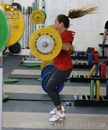 Jocelyn power clean - Olympic Weightlifting, strength, conditioning, fitness, nutrition - Catalyst Athletics