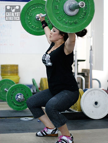 Aimee L. snatch - Olympic Weightlifting, strength, conditioning, fitness, nutrition - Catalyst Athletics
