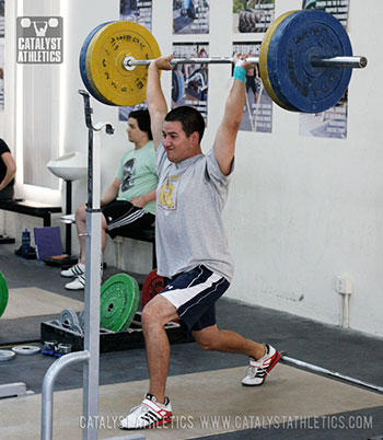 Mike split jerk - Olympic Weightlifting, strength, conditioning, fitness, nutrition - Catalyst Athletics