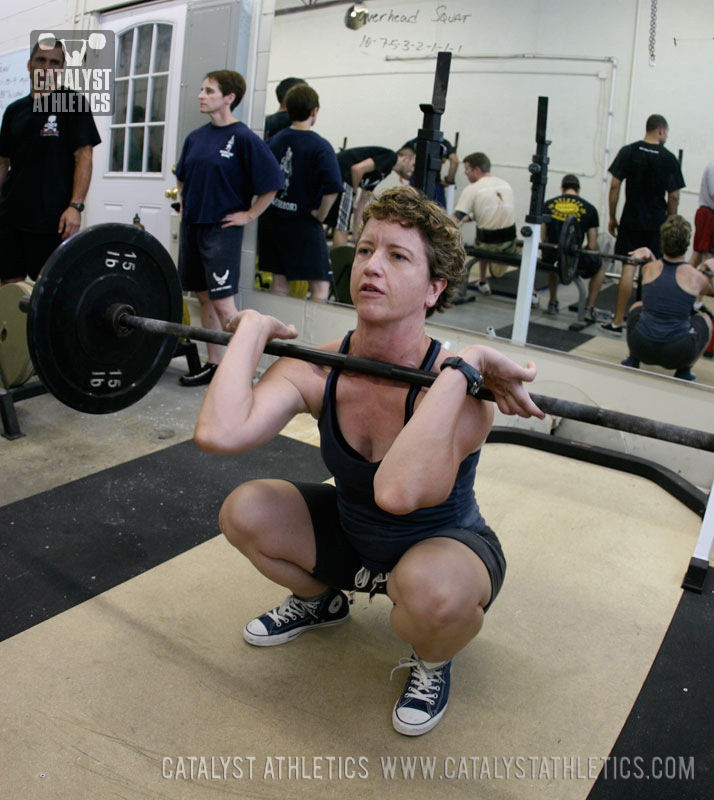 CrossFit Affiliate captain Lisbeth at the Catalyst Athletics weightlifting seminar in Boston - Olympic Weightlifting, strength, conditioning, fitness, nutrition - Catalyst Athletics 