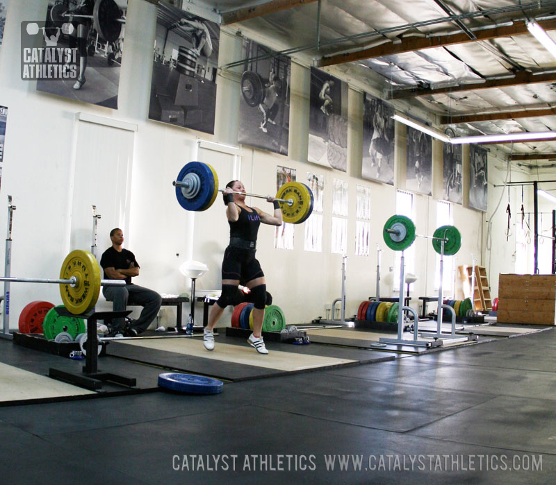 Aimee split jerk - Olympic Weightlifting, strength, conditioning, fitness, nutrition - Catalyst Athletics 