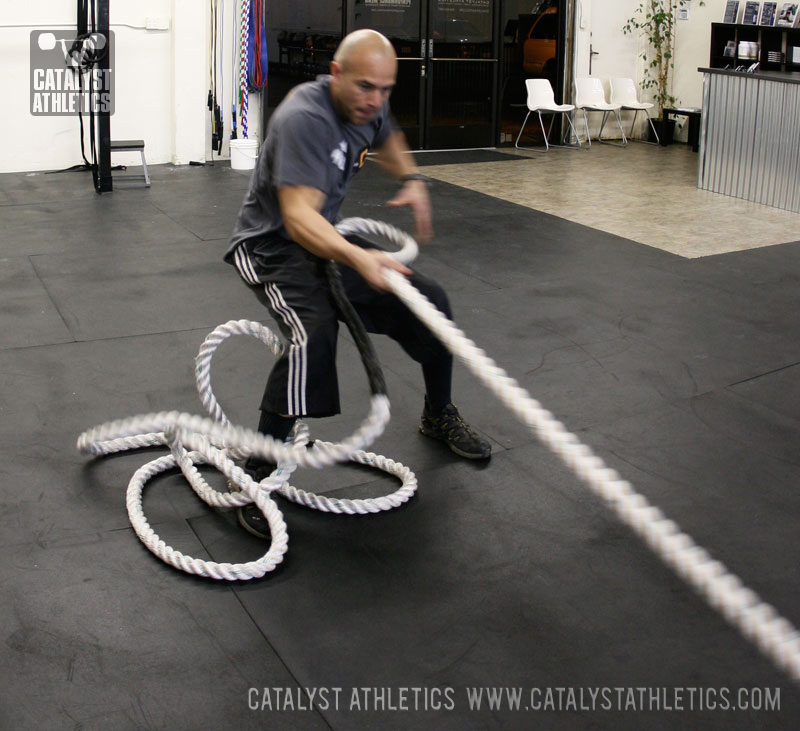 Roman rope pull - Olympic Weightlifting, strength, conditioning, fitness, nutrition - Catalyst Athletics 