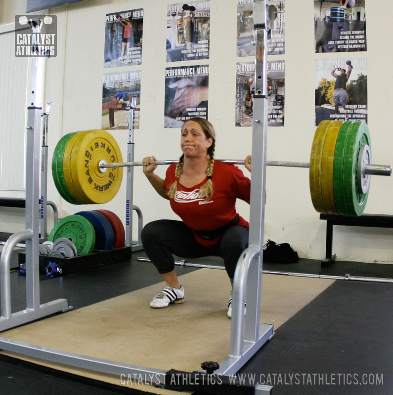 Jocelyn back squat - Olympic Weightlifting, strength, conditioning, fitness, nutrition - Catalyst Athletics 