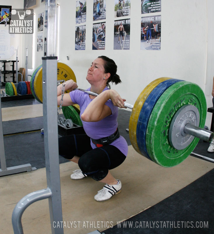 Natalie front squat - Olympic Weightlifting, strength, conditioning, fitness, nutrition - Catalyst Athletics 