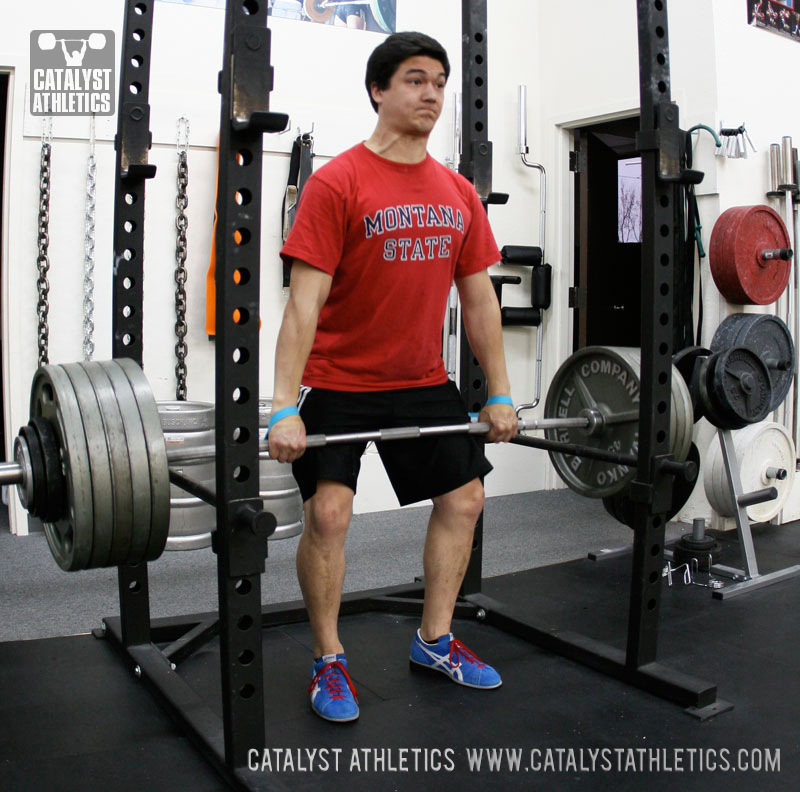 Steve rack pull - Olympic Weightlifting, strength, conditioning, fitness, nutrition - Catalyst Athletics 