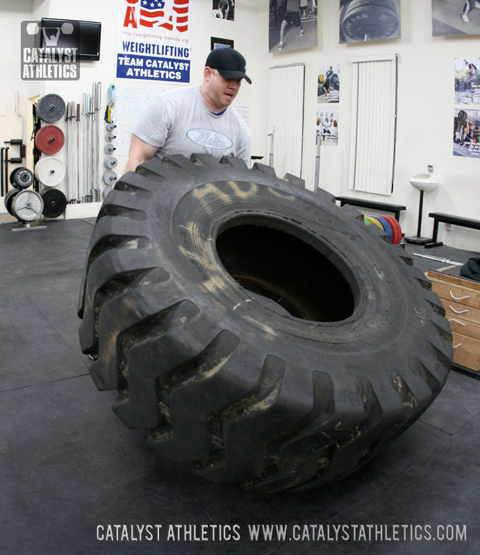 Tom tire flip - Olympic Weightlifting, strength, conditioning, fitness, nutrition - Catalyst Athletics 