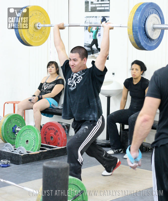 Mike split jerk - Olympic Weightlifting, strength, conditioning, fitness, nutrition - Catalyst Athletics 