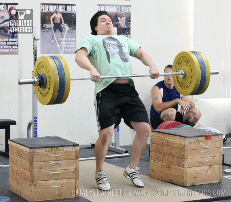 Steve clean from the blocks - Olympic Weightlifting, strength, conditioning, fitness, nutrition - Catalyst Athletics 
