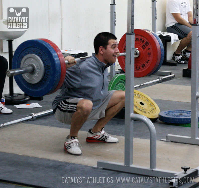 Mike back squat - Olympic Weightlifting, strength, conditioning, fitness, nutrition - Catalyst Athletics 