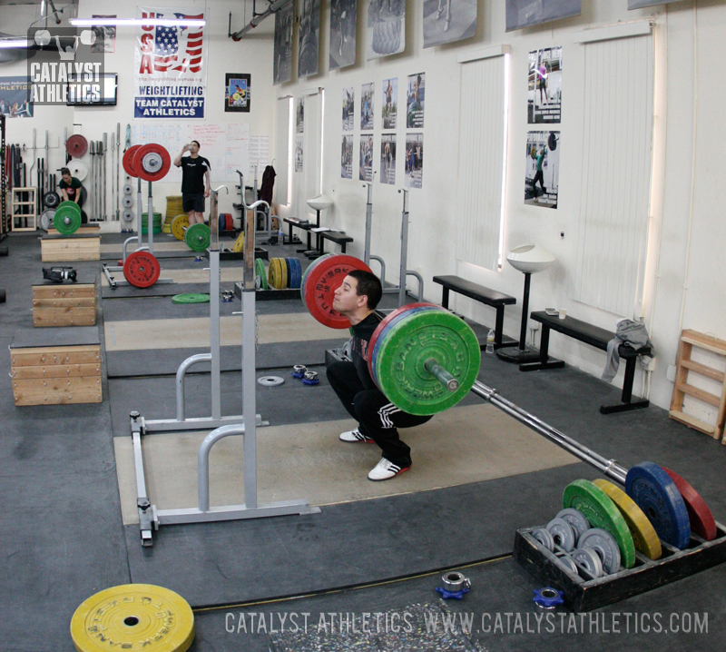 Mike back squat - Olympic Weightlifting, strength, conditioning, fitness, nutrition - Catalyst Athletics 