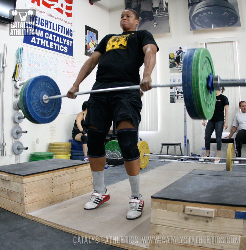 Tamara block clean - Olympic Weightlifting, strength, conditioning, fitness, nutrition - Catalyst Athletics 