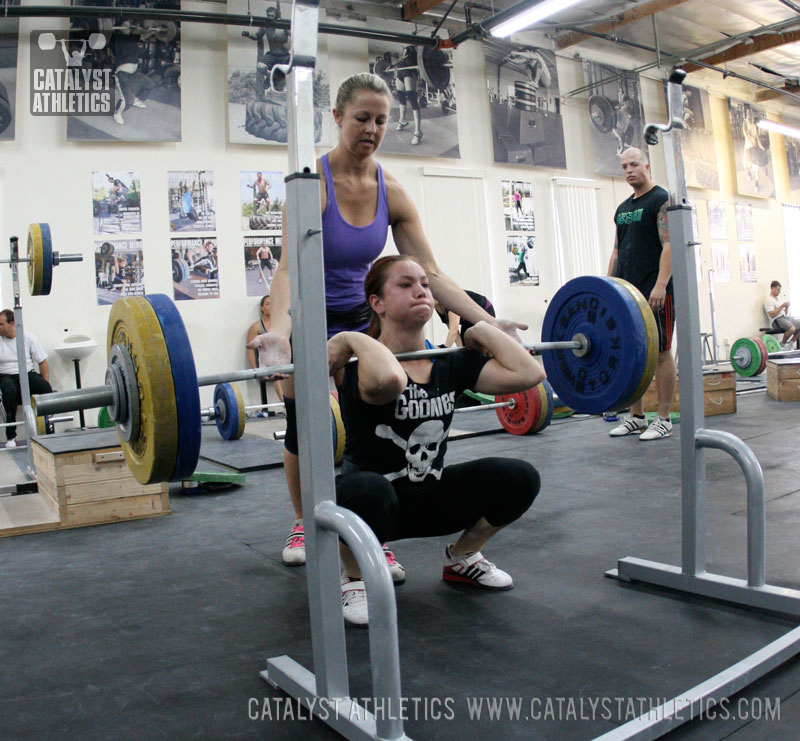 Alyssa front squat - Olympic Weightlifting, strength, conditioning, fitness, nutrition - Catalyst Athletics 