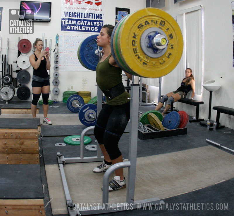 Jessica back squat - Olympic Weightlifting, strength, conditioning, fitness, nutrition - Catalyst Athletics 
