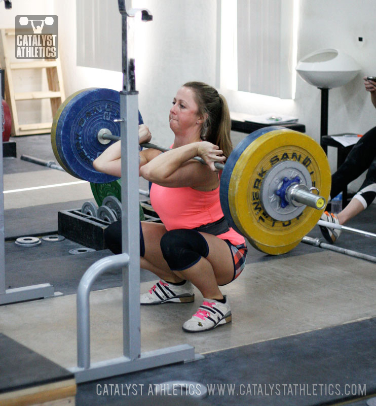 Aimee front squat - Olympic Weightlifting, strength, conditioning, fitness, nutrition - Catalyst Athletics 
