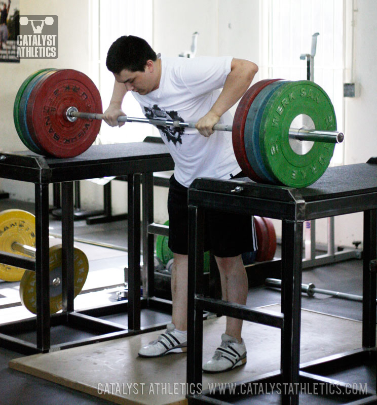 Steve on the jerk tables - Olympic Weightlifting, strength, conditioning, fitness, nutrition - Catalyst Athletics 