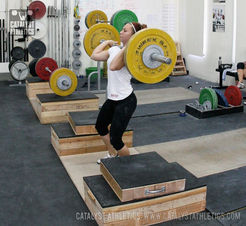 Alyssa jerk dip squat - Olympic Weightlifting, strength, conditioning, fitness, nutrition - Catalyst Athletics 