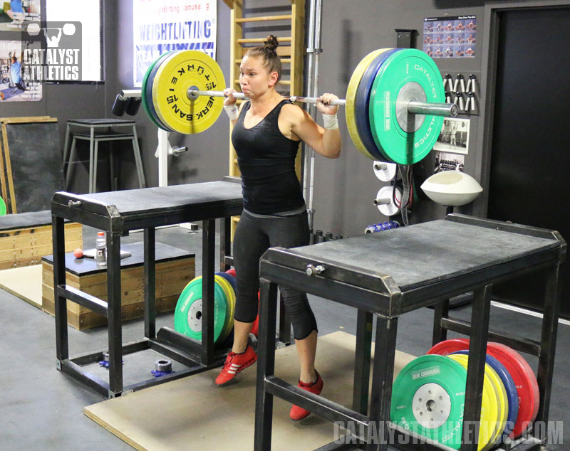 Alyssa Jump Squat - Olympic Weightlifting, strength, conditioning, fitness, nutrition - Catalyst Athletics 