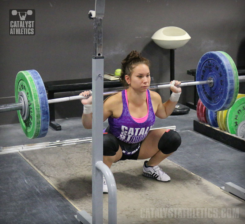 Alyssa Back Squat - Olympic Weightlifting, strength, conditioning, fitness, nutrition - Catalyst Athletics 