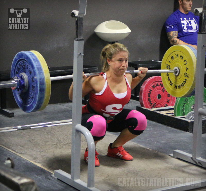 Danielle Back Squat - Olympic Weightlifting, strength, conditioning, fitness, nutrition - Catalyst Athletics 