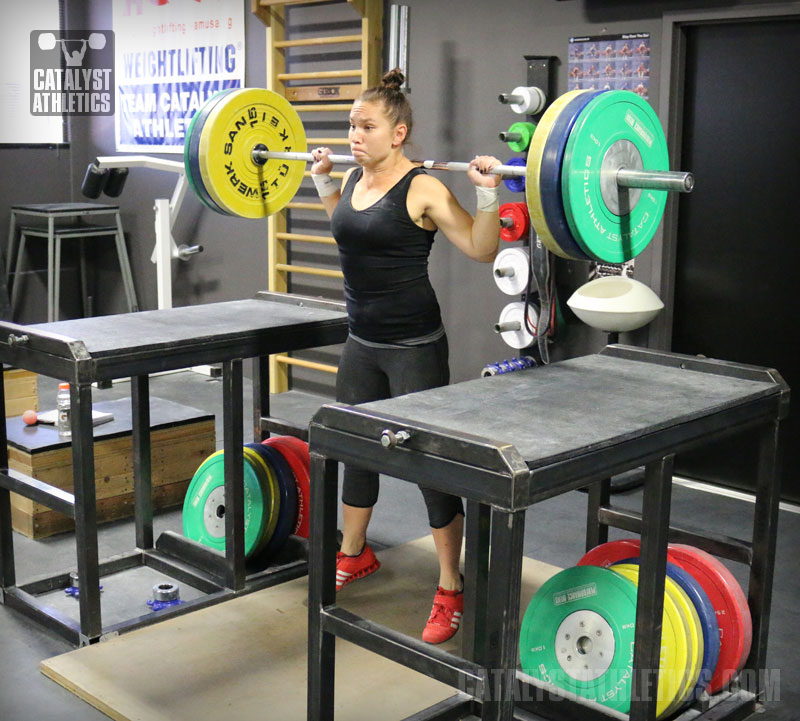 Alyssa Jumping Squat - Olympic Weightlifting, strength, conditioning, fitness, nutrition - Catalyst Athletics 
