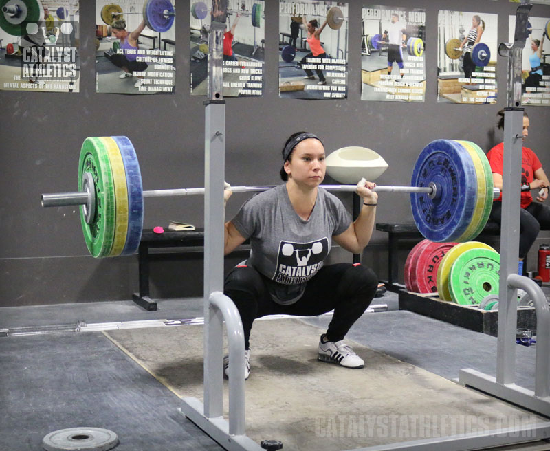 Alyssa Back Squat - Olympic Weightlifting, strength, conditioning, fitness, nutrition - Catalyst Athletics 