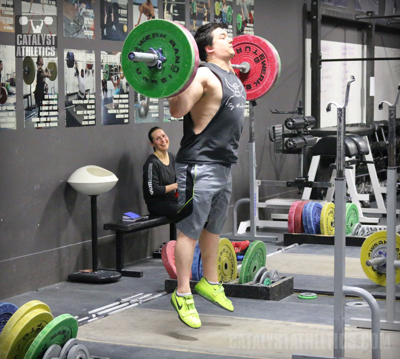 Steve Jumping 1/4 Squat - Olympic Weightlifting, strength, conditioning, fitness, nutrition - Catalyst Athletics 