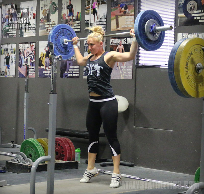 Chelsea Snatch Push Press - Olympic Weightlifting, strength, conditioning, fitness, nutrition - Catalyst Athletics 