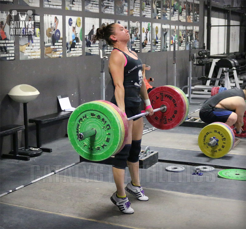 Alyssa Clean Pull - Olympic Weightlifting, strength, conditioning, fitness, nutrition - Catalyst Athletics 