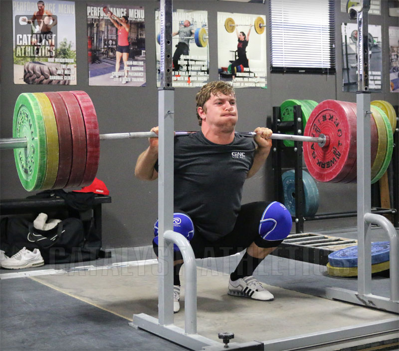 Justin Back Squat - Olympic Weightlifting, strength, conditioning, fitness, nutrition - Catalyst Athletics 