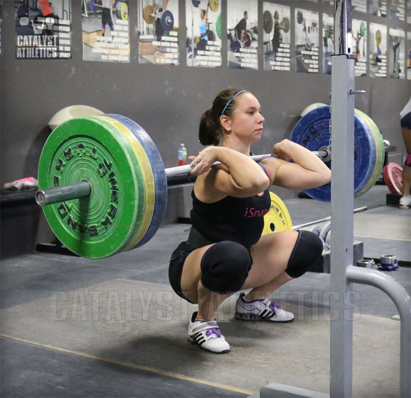 Alyssa Front Squat - Olympic Weightlifting, strength, conditioning, fitness, nutrition - Catalyst Athletics 
