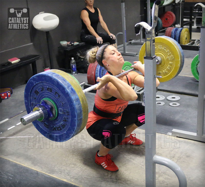 Danielle Front Squat - Olympic Weightlifting, strength, conditioning, fitness, nutrition - Catalyst Athletics 