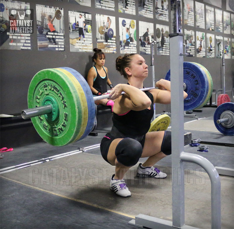 Alyssa Front Squat - Olympic Weightlifting, strength, conditioning, fitness, nutrition - Catalyst Athletics 