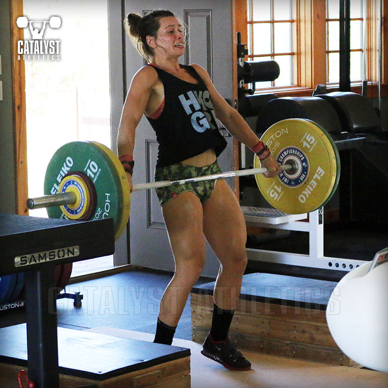 Jess block snatch - Olympic Weightlifting, strength, conditioning, fitness, nutrition - Catalyst Athletics 