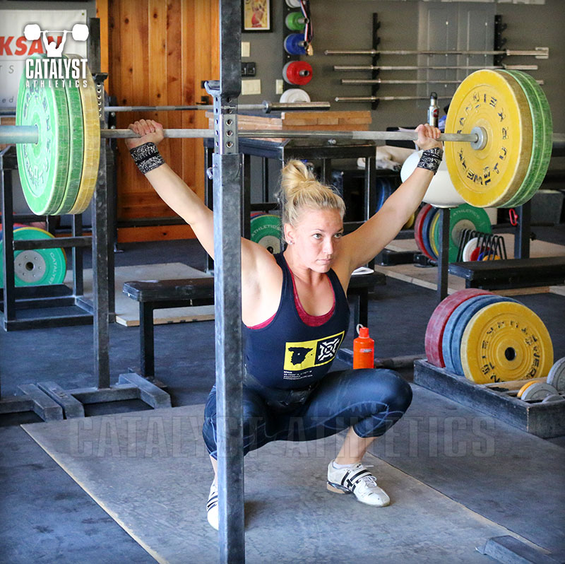 Chelsea overhead squat - Olympic Weightlifting, strength, conditioning, fitness, nutrition - Catalyst Athletics 