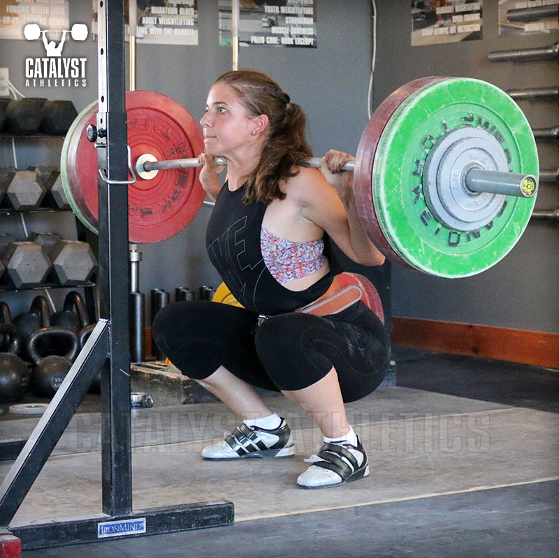 Adee back squat - Olympic Weightlifting, strength, conditioning, fitness, nutrition - Catalyst Athletics 