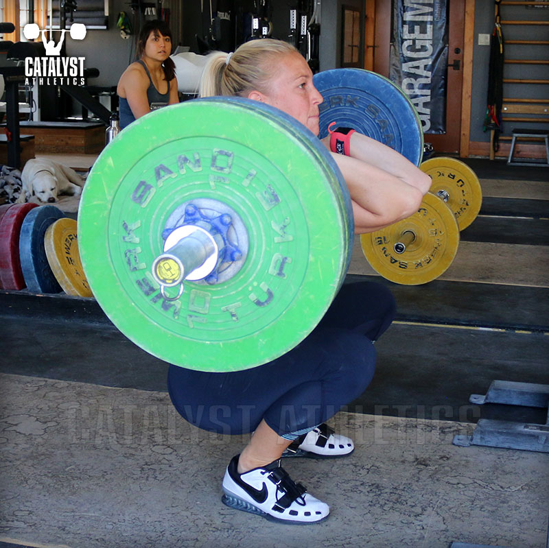 Chelsea front squat - Olympic Weightlifting, strength, conditioning, fitness, nutrition - Catalyst Athletics 
