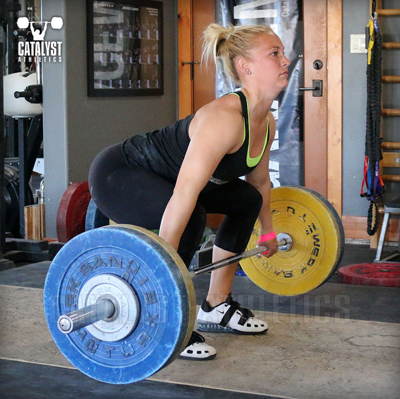 Chelsea snatch pull - Olympic Weightlifting, strength, conditioning, fitness, nutrition - Catalyst Athletics 