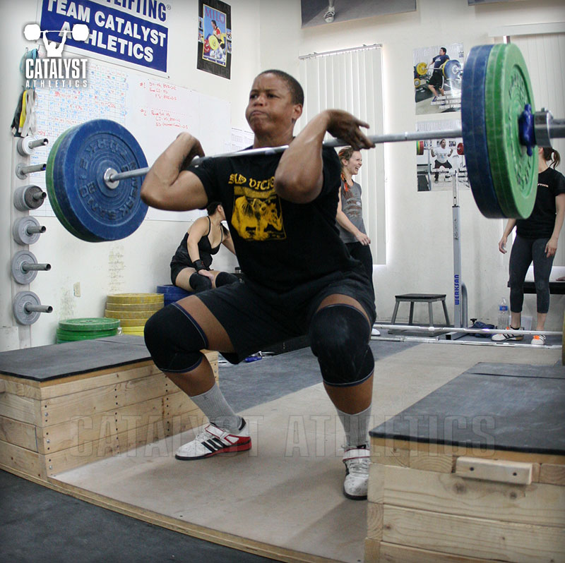 Tamara block clean - Olympic Weightlifting, strength, conditioning, fitness, nutrition - Catalyst Athletics 
