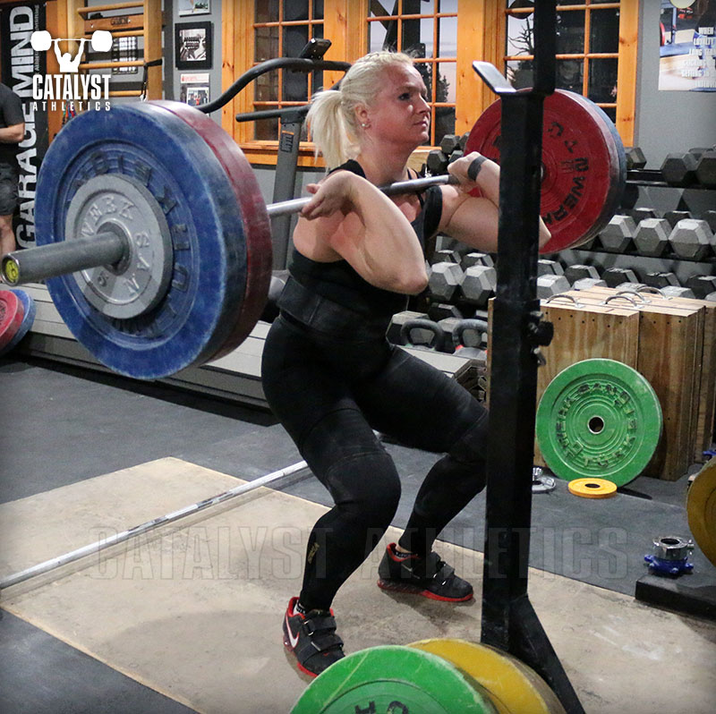 Sarabeth front squat - Olympic Weightlifting, strength, conditioning, fitness, nutrition - Catalyst Athletics 
