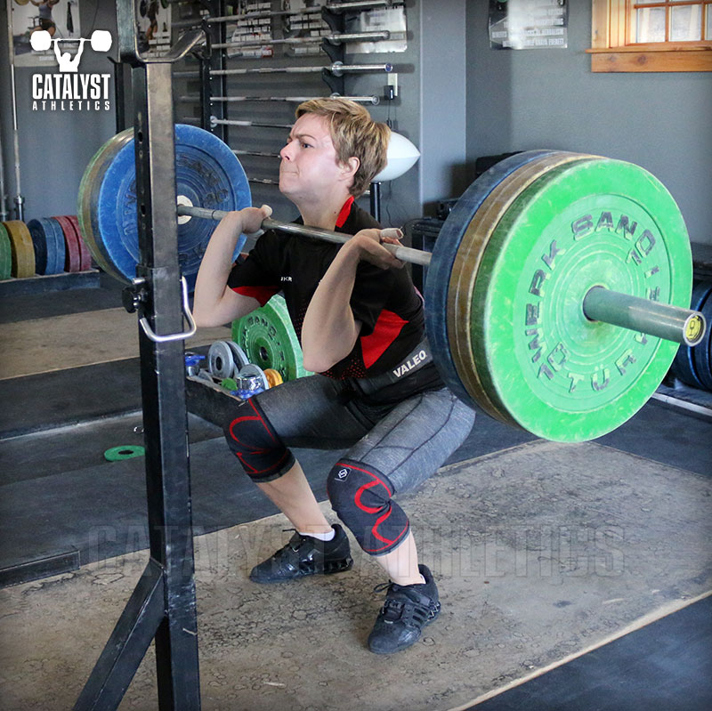 Amanda front squat - Olympic Weightlifting, strength, conditioning, fitness, nutrition - Catalyst Athletics 