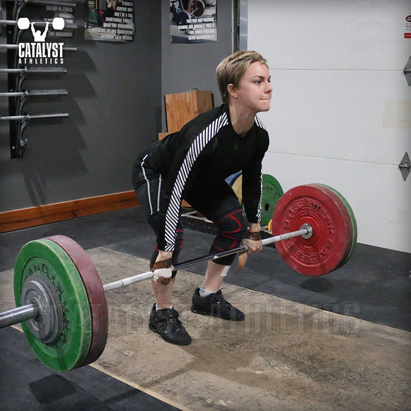 Amanda clean deadlift - Olympic Weightlifting, strength, conditioning, fitness, nutrition - Catalyst Athletics 