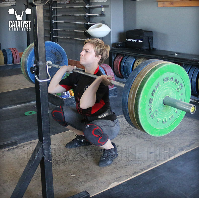 Amanda front squat - Olympic Weightlifting, strength, conditioning, fitness, nutrition - Catalyst Athletics 