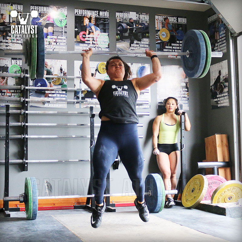 Steph jerk - Olympic Weightlifting, strength, conditioning, fitness, nutrition - Catalyst Athletics 